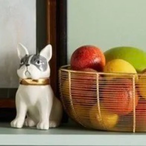 Anthropologie French Bulldog Spice Jar NWT